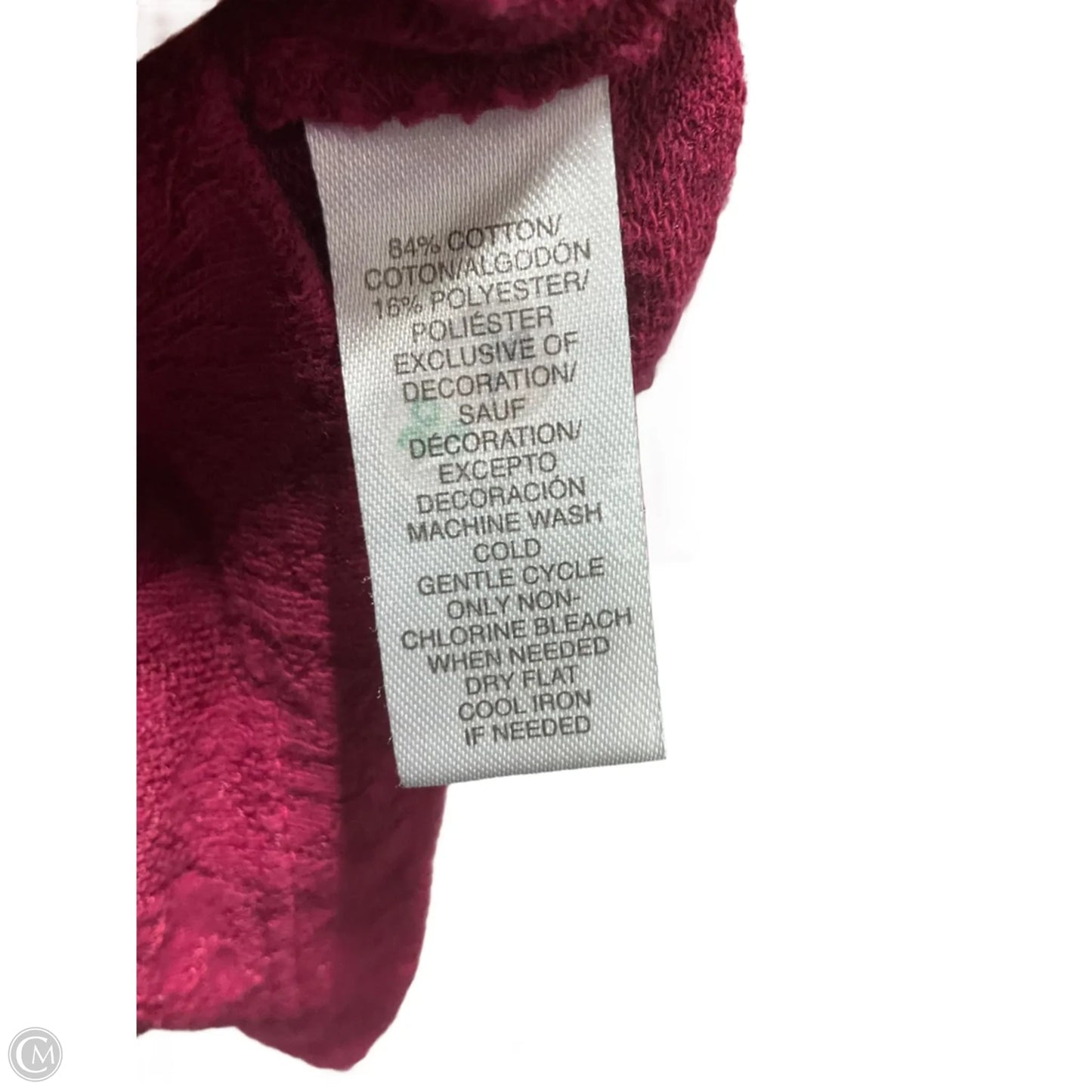 Top Long Sleeve Basic By Loft In Red, Size: S