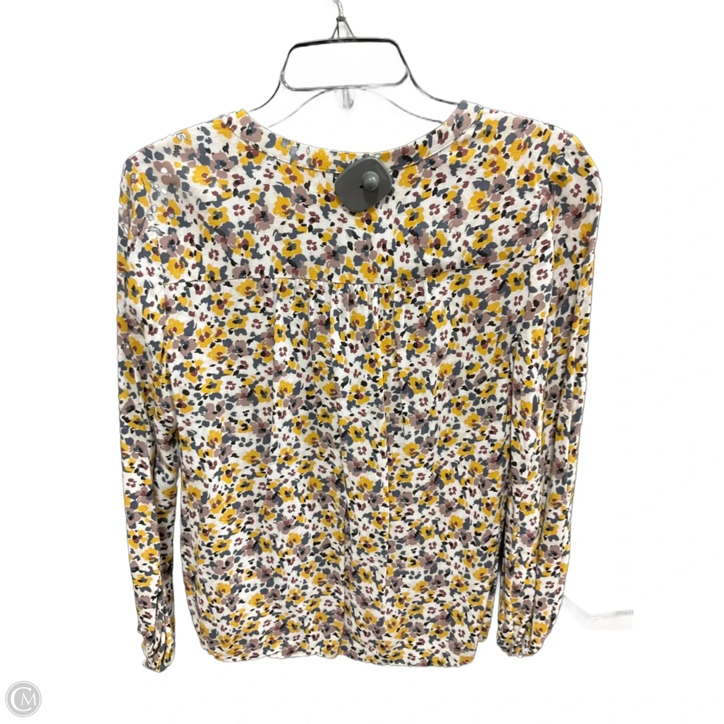 Top Long Sleeve By Loft In Floral Print, Size: Xs