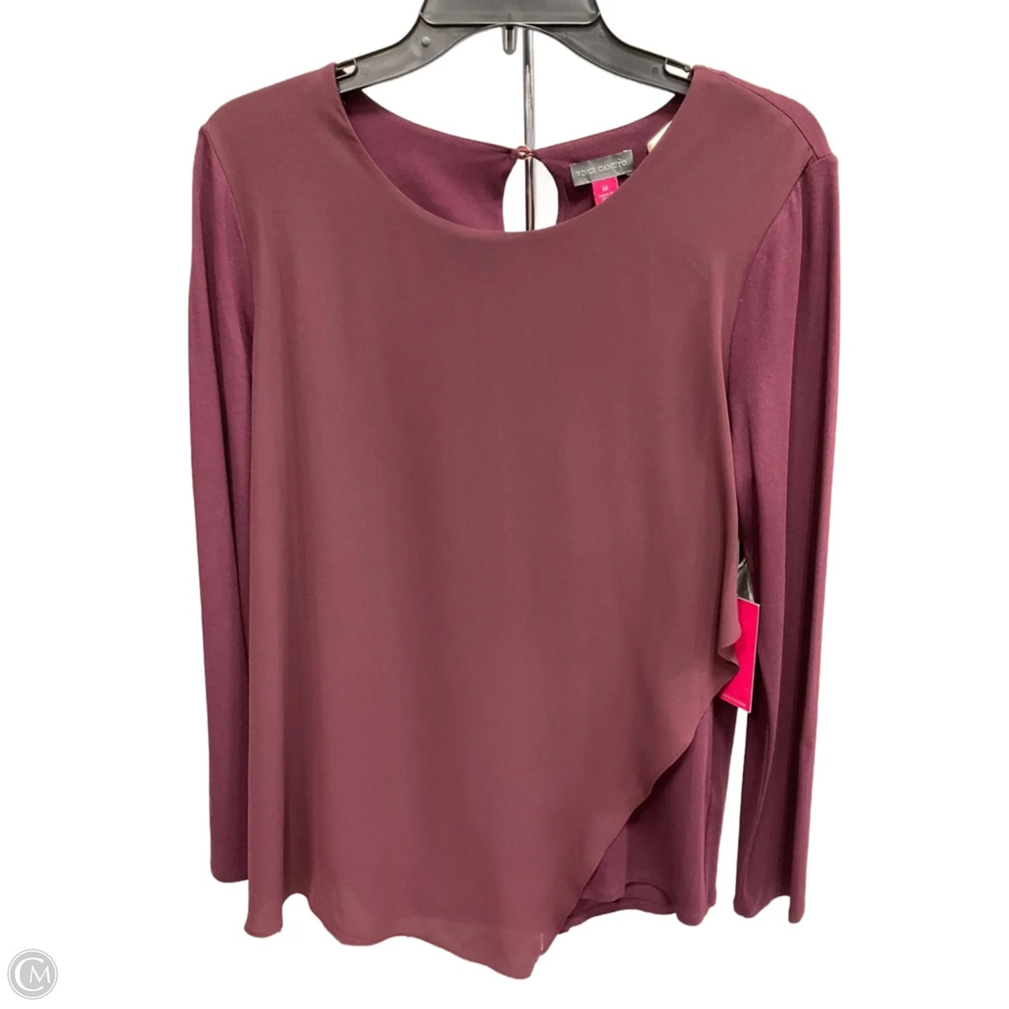 Top Long Sleeve By Vince Camuto In Purple, Size: M