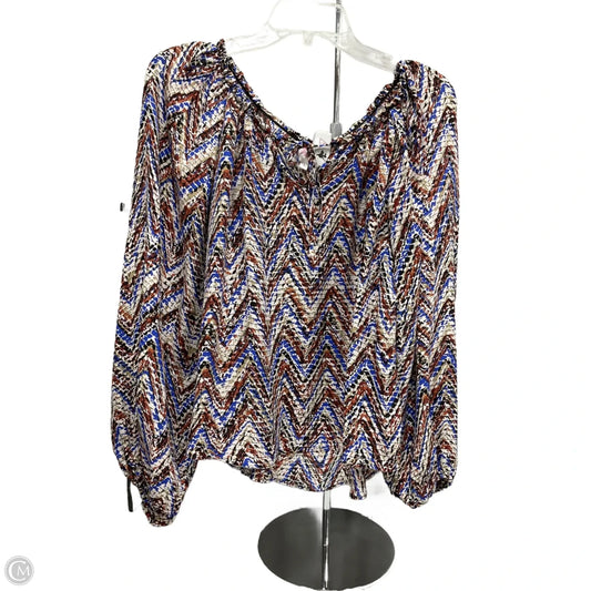 Top Long Sleeve By Joie In Navy, Size: S