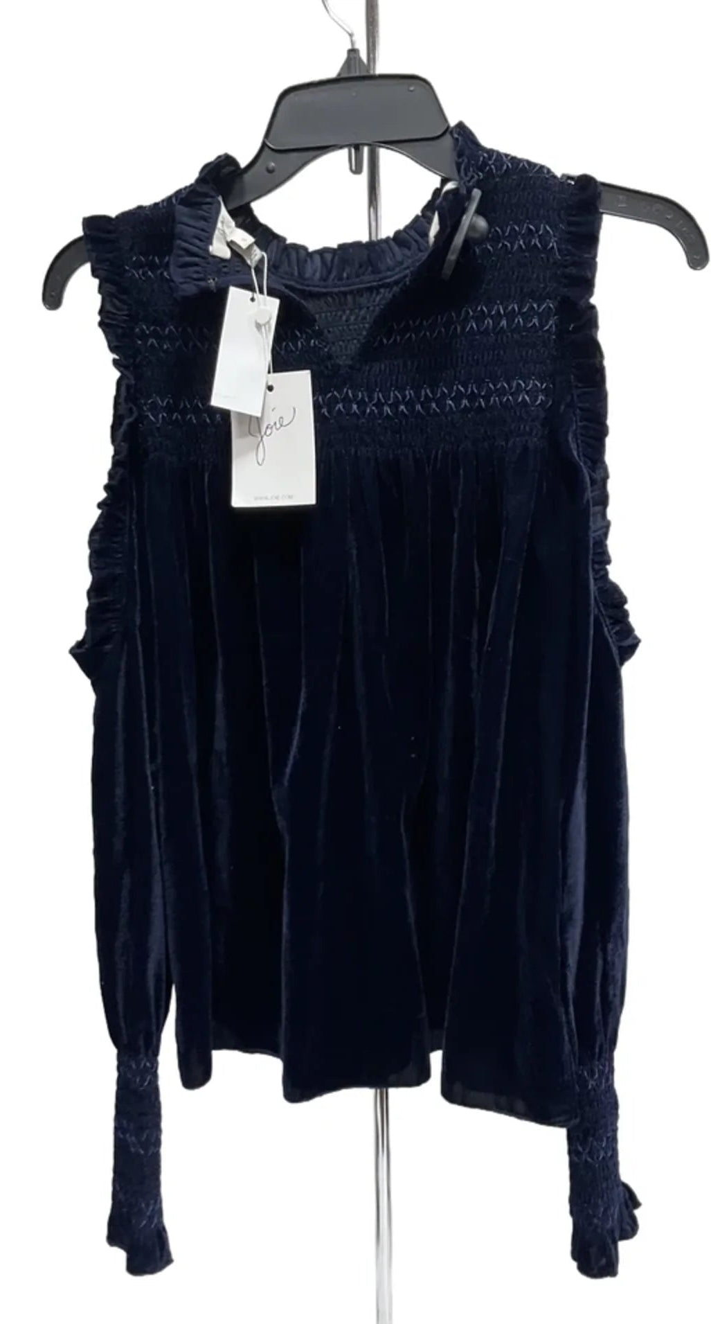 Top Long Sleeve By Parker In Blue & Brown, Size: S