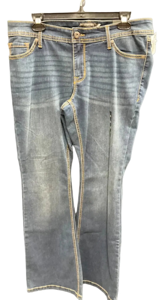 Jeans Boot Cut By Torrid In Blue Denim, Size: 12