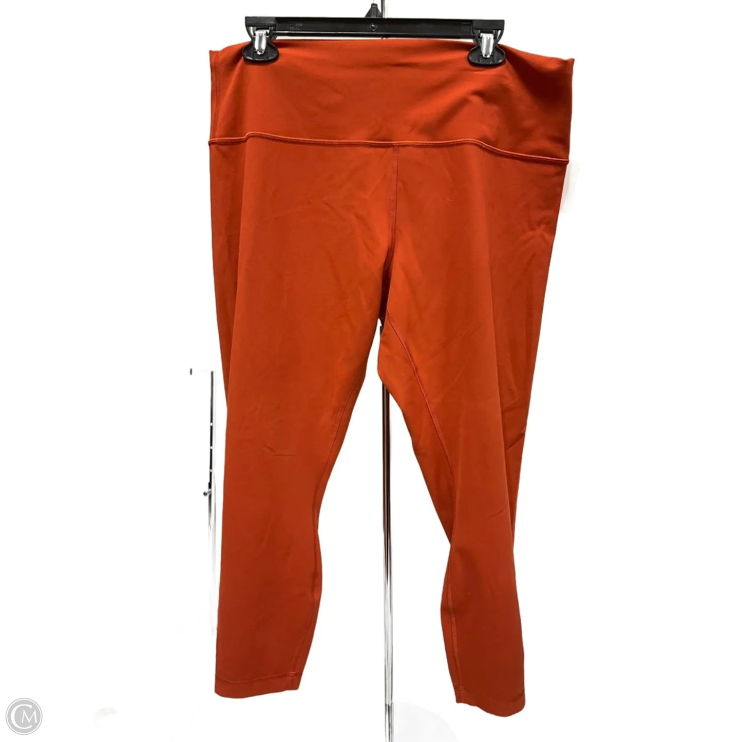 Athletic Leggings By Lululemon In Orange, Size: 18