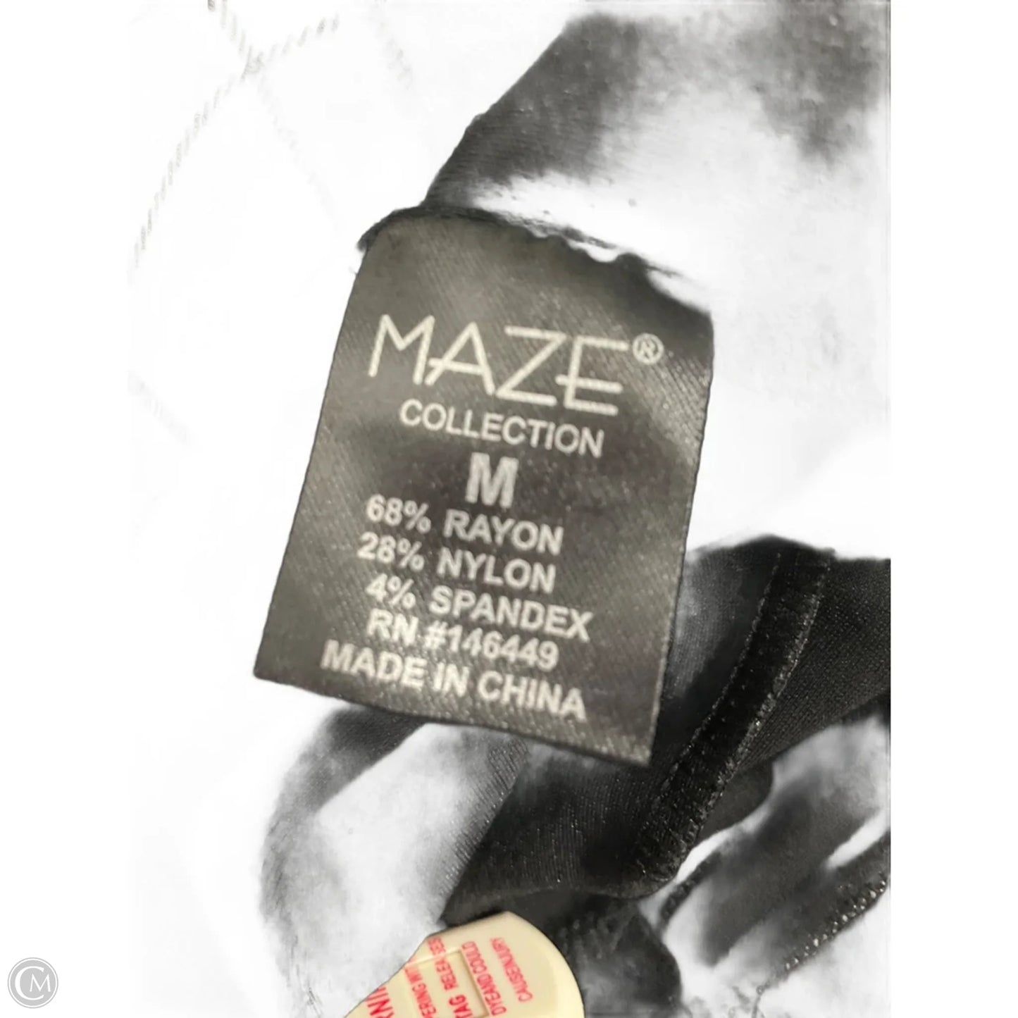 Pants Dress By Maze In Black & White, Size: M