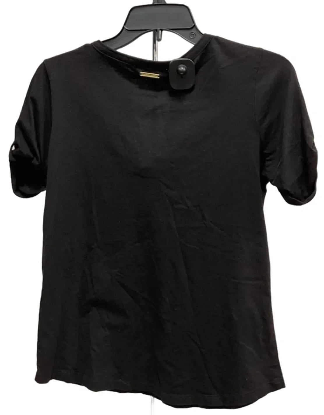Top Short Sleeve Basic By Michael By Michael Kors In Black, Size: M