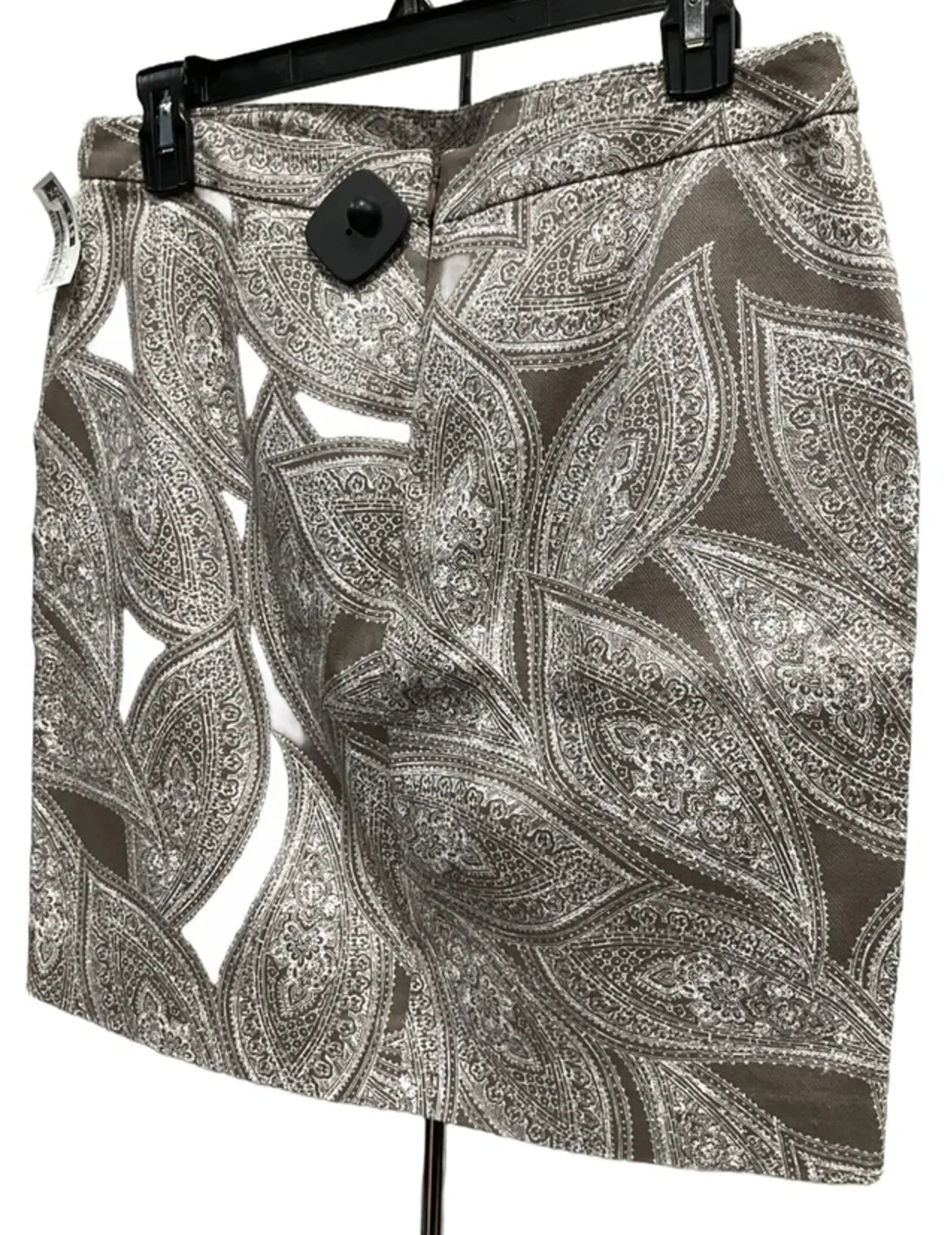 Skirt Mini & Short By Banana Republic In Brown & White, Size: 8