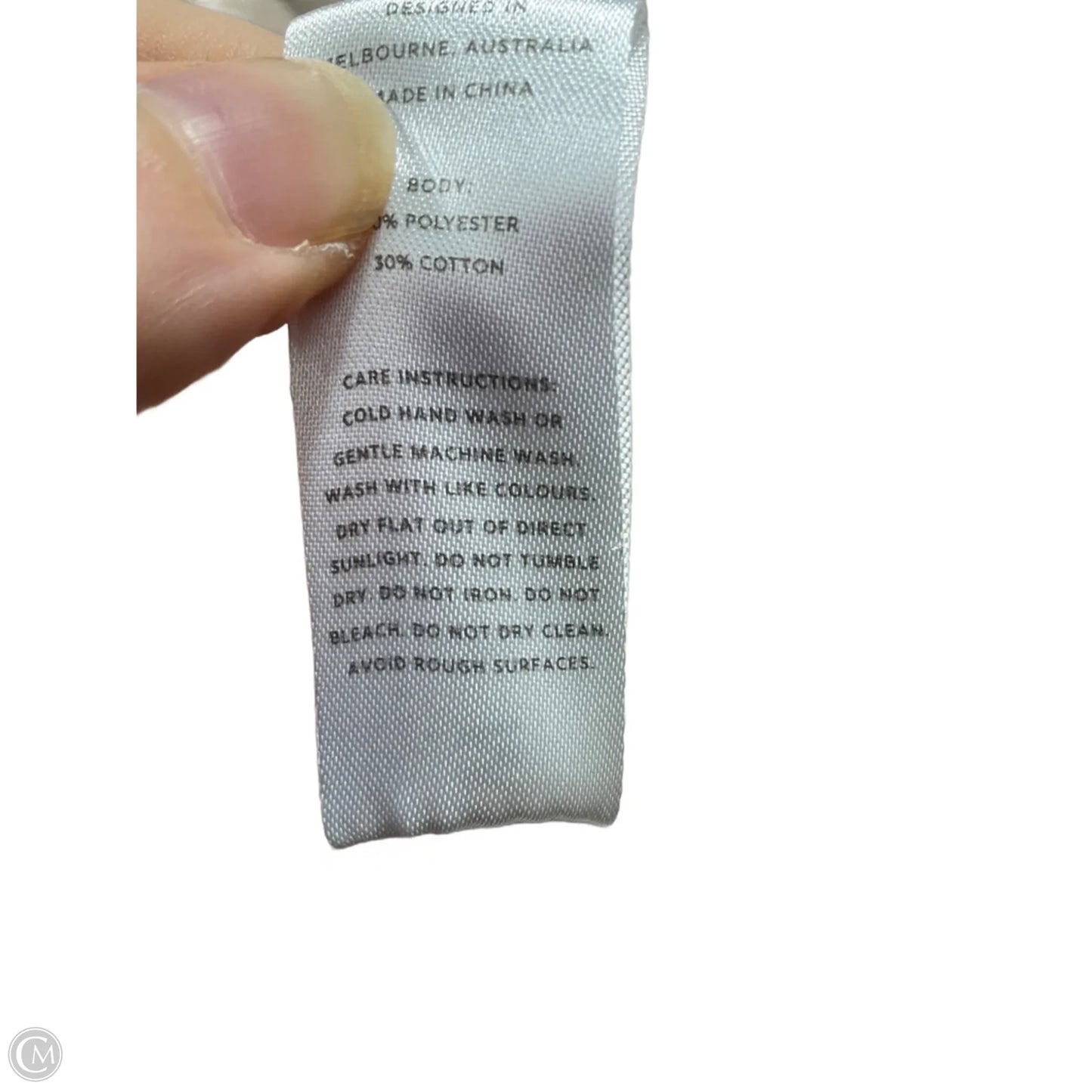 Athletic Top Long Sleeve Collar By Wilo In Tan, Size: S