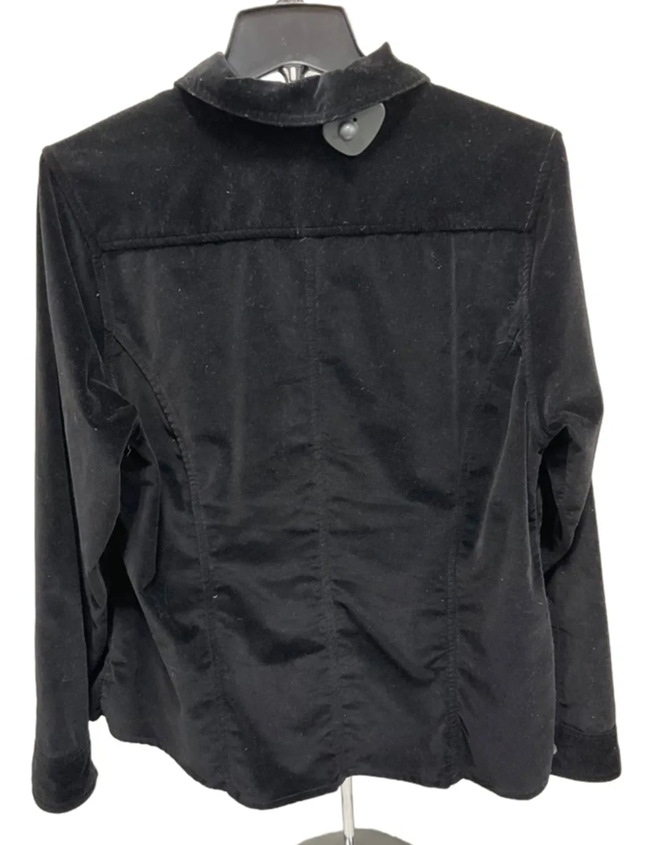 Blouse Long Sleeve By Eddie Bauer In Black, Size: M