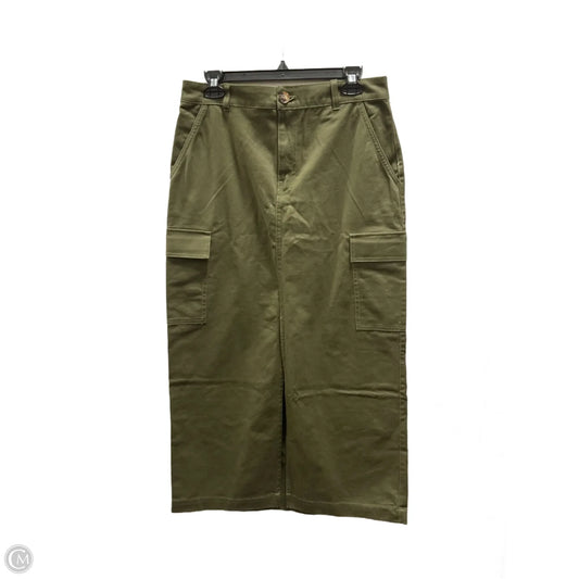 Skirt Midi By Loft In Green, Size: 8