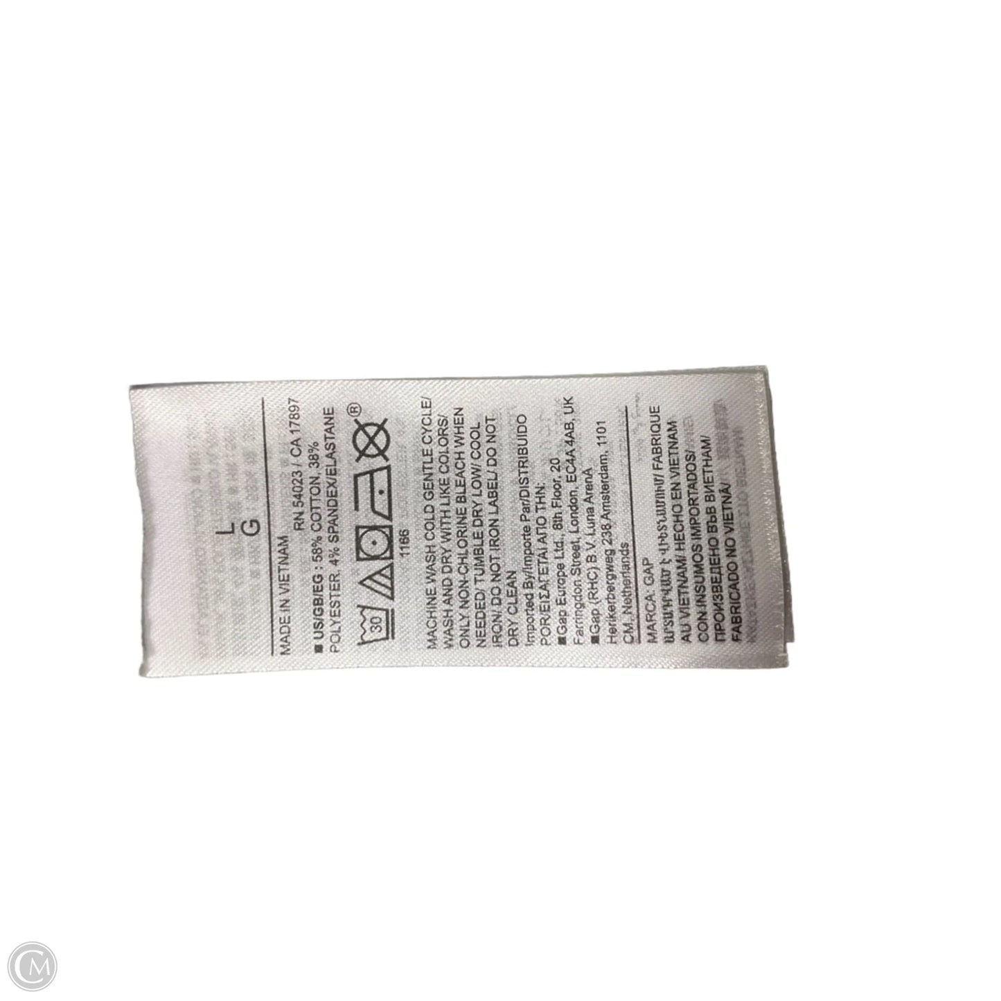 Top Short Sleeve By Gap In Green, Size: L