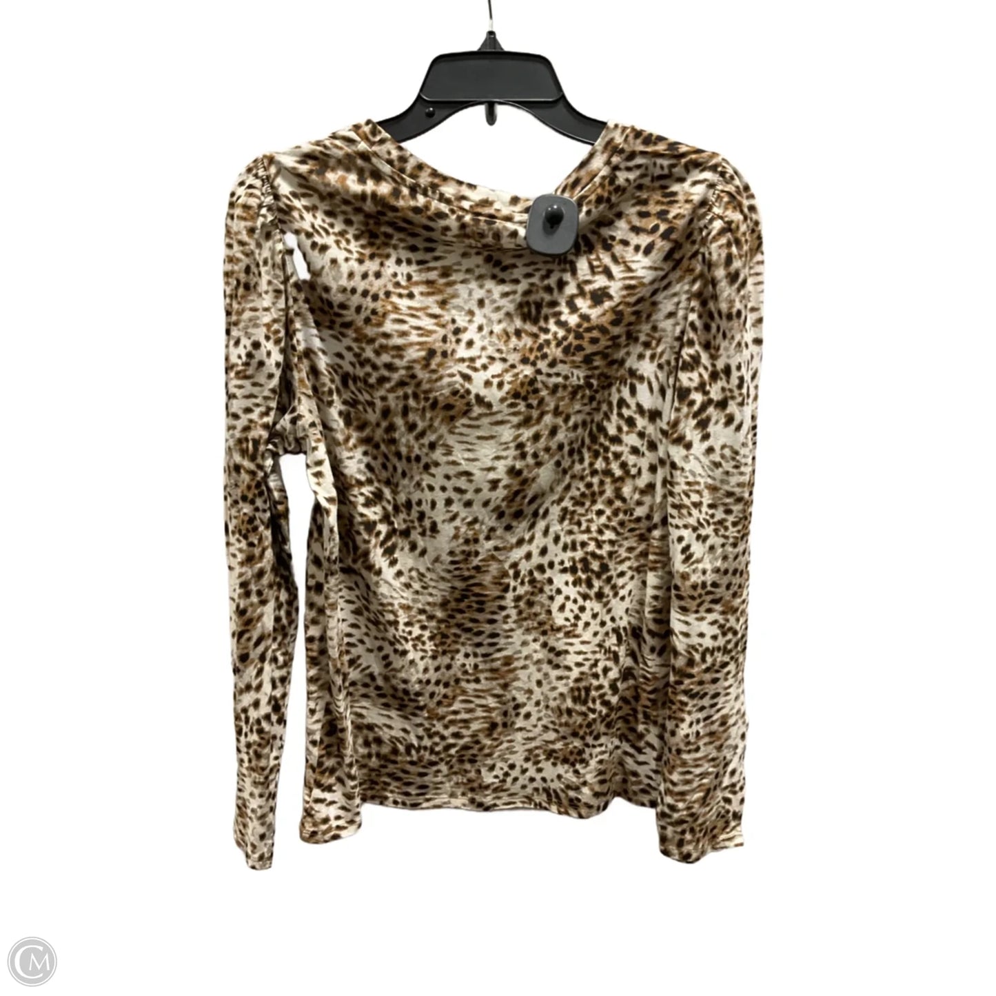 Top Long Sleeve By Loft In Animal Print, Size: L