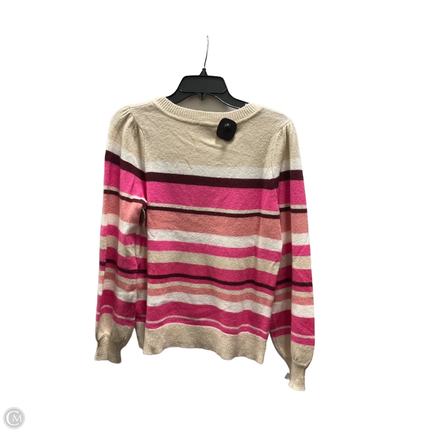 Top Long Sleeve By Loft In Striped Pattern, Size: M