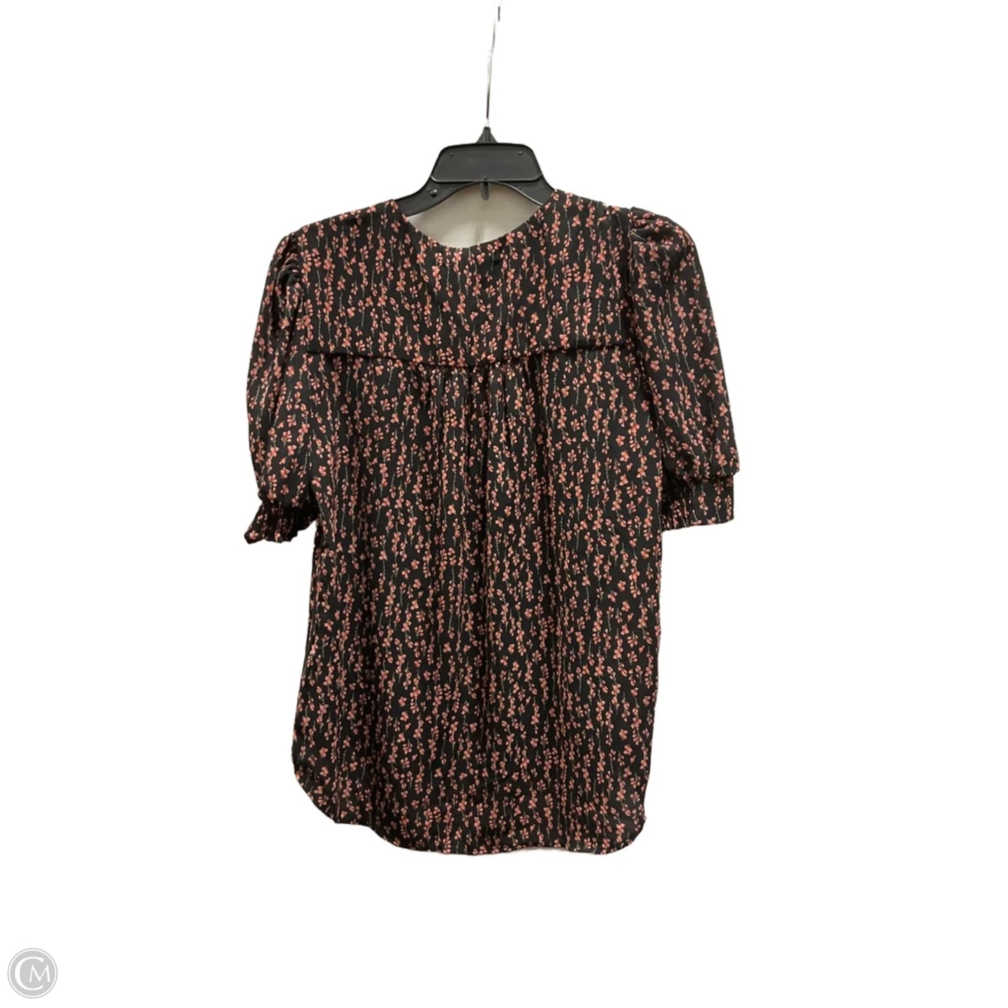 Top Short Sleeve By Clothes Mentor In Floral Print, Size: M