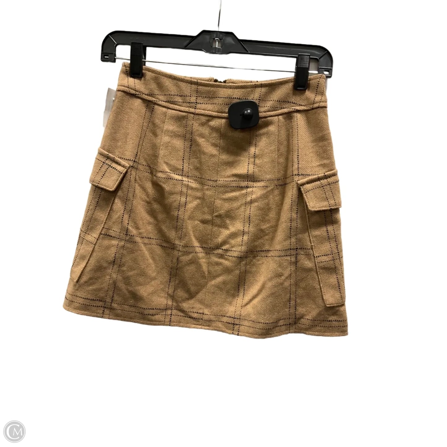 Skirt Mini & Short By Madewell In Black & Tan, Size: 0