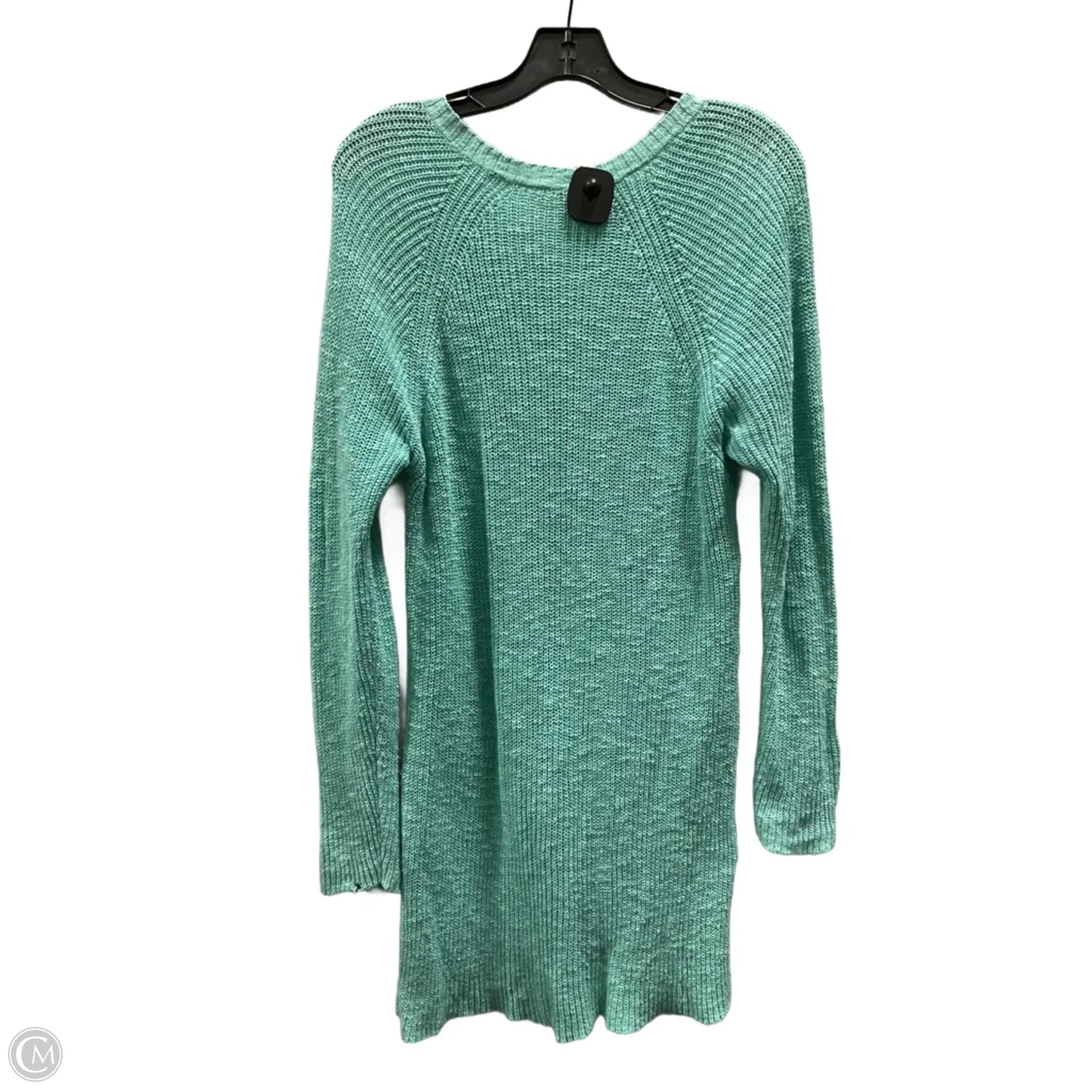 Dress Sweater By Eileen Fisher In Teal, Size: L