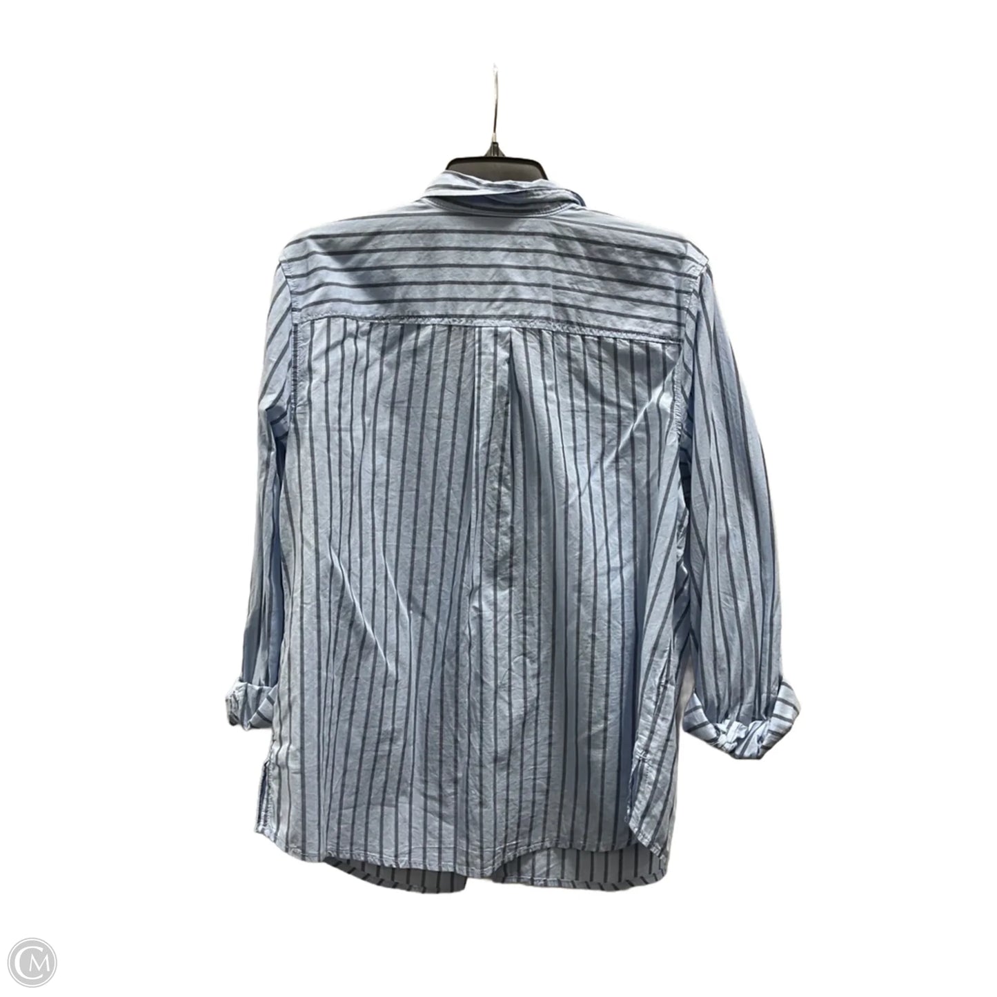 Blouse Long Sleeve By St Johns Bay In Blue, Size: Xl