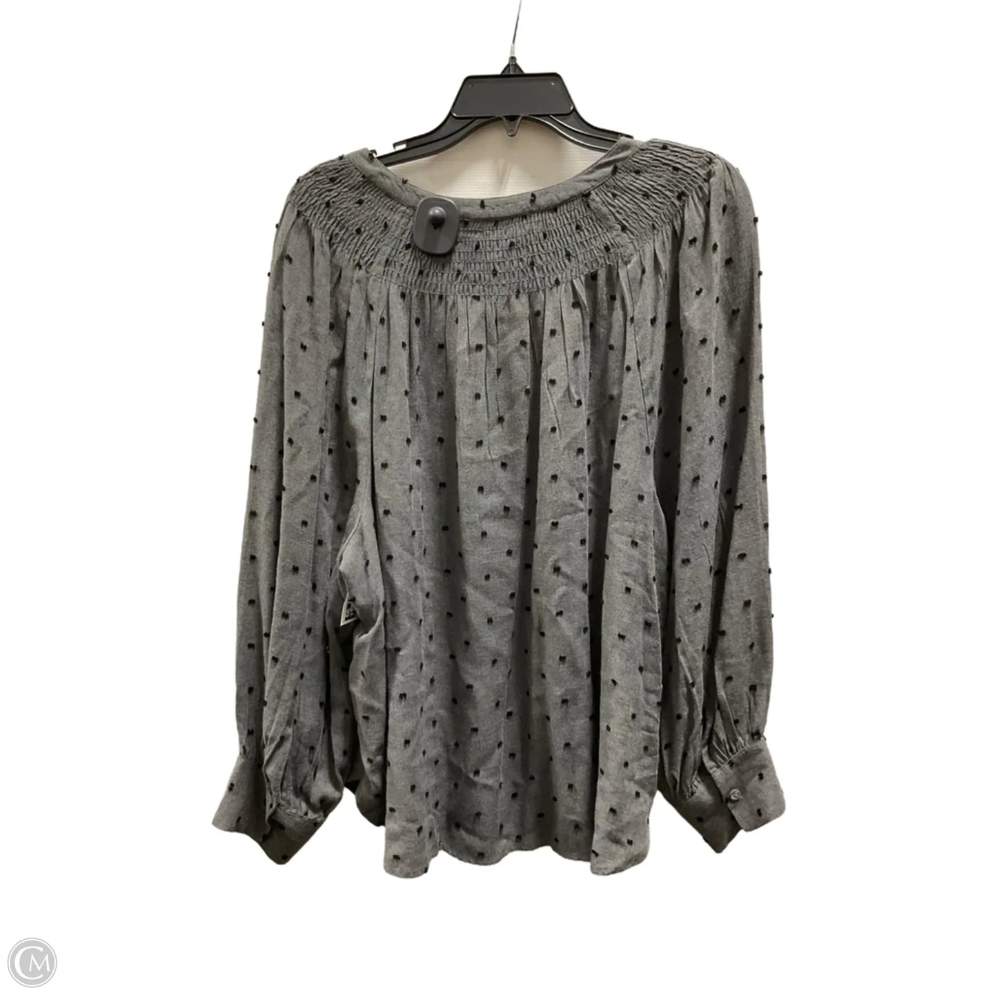Top Long Sleeve By Loft In Grey, Size: Xl