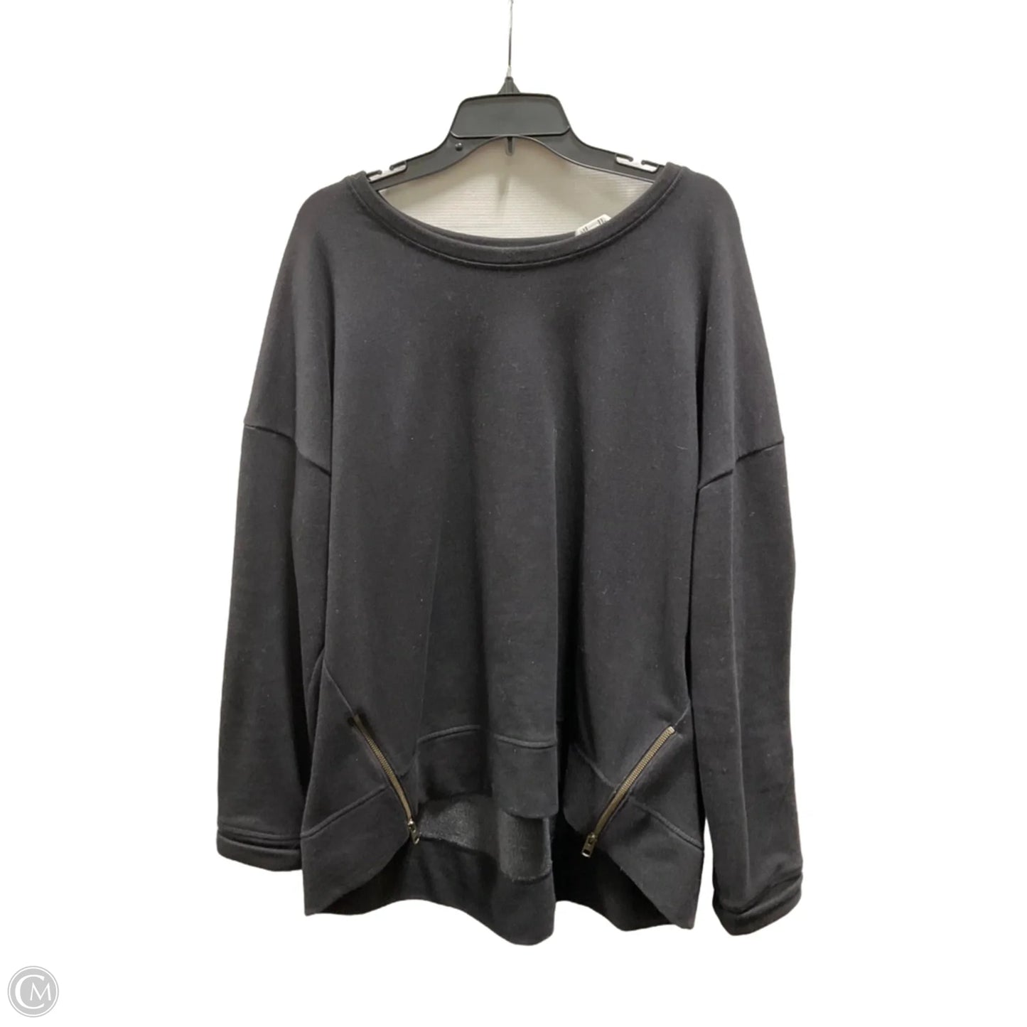 Athletic Top Long Sleeve Crewneck By Athleta In Black, Size: Xl