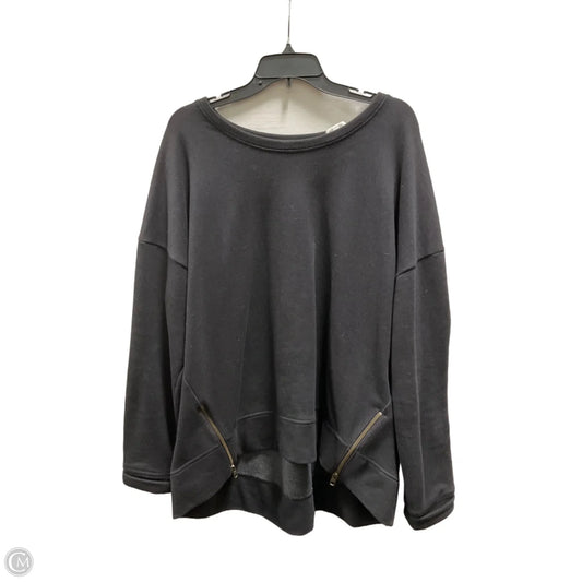 Athletic Top Long Sleeve Crewneck By Athleta In Black, Size: Xl