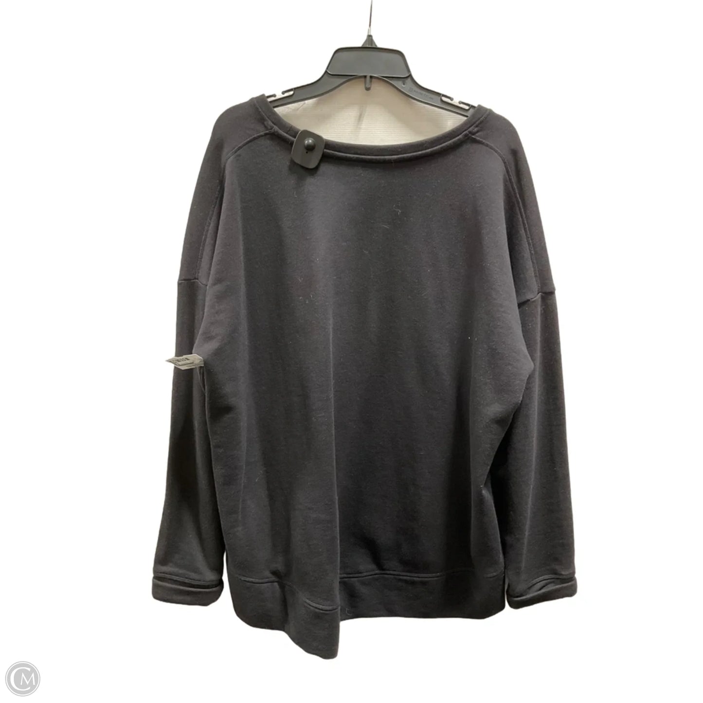 Athletic Top Long Sleeve Crewneck By Athleta In Black, Size: Xl