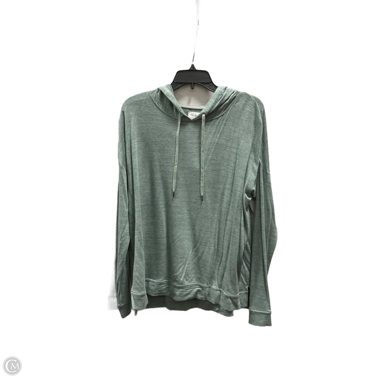Athletic Top Long Sleeve Hoodie By Lou And Grey In Green, Size: L