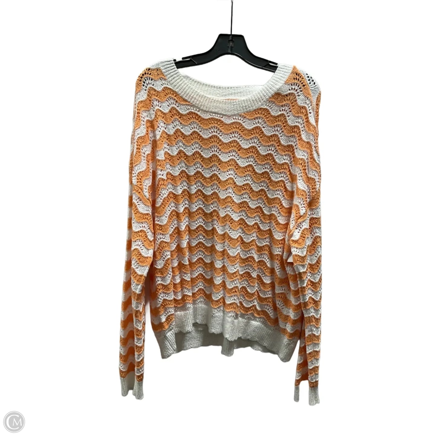 Top Long Sleeve By Loft In Striped Pattern, Size: Xxl