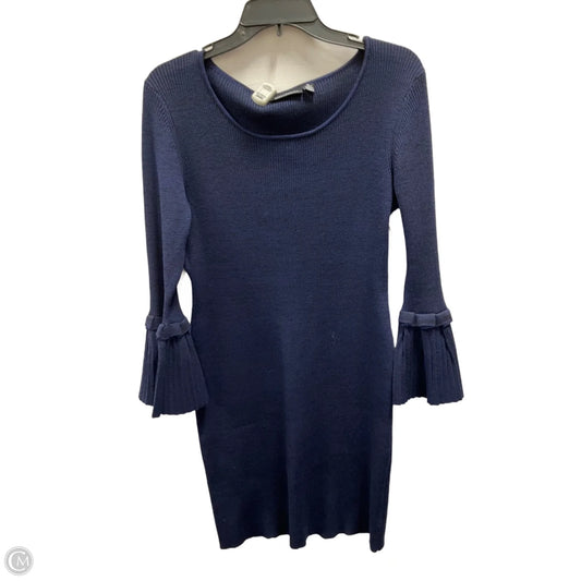 Dress Casual Short By Nina Leonard In Blue, Size: M