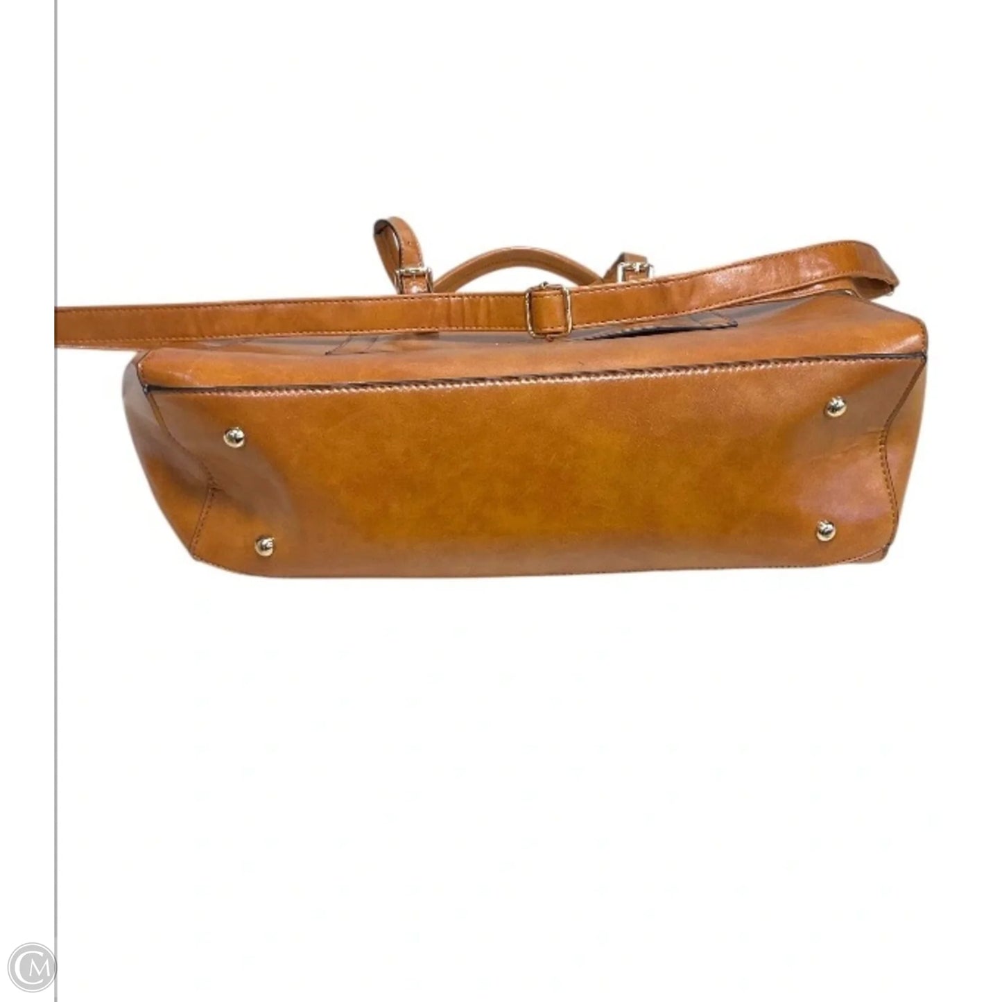 Tote Leather By Badgley Mischka, Size: Medium