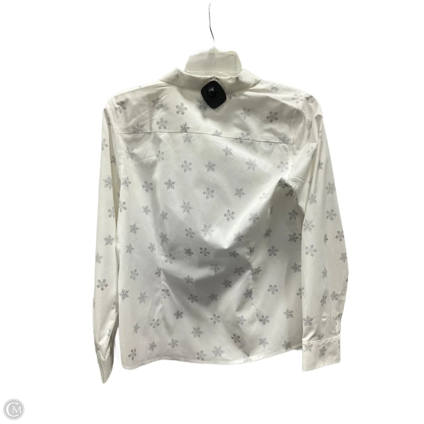 Blouse Long Sleeve By Talbots In White, Size: Mp