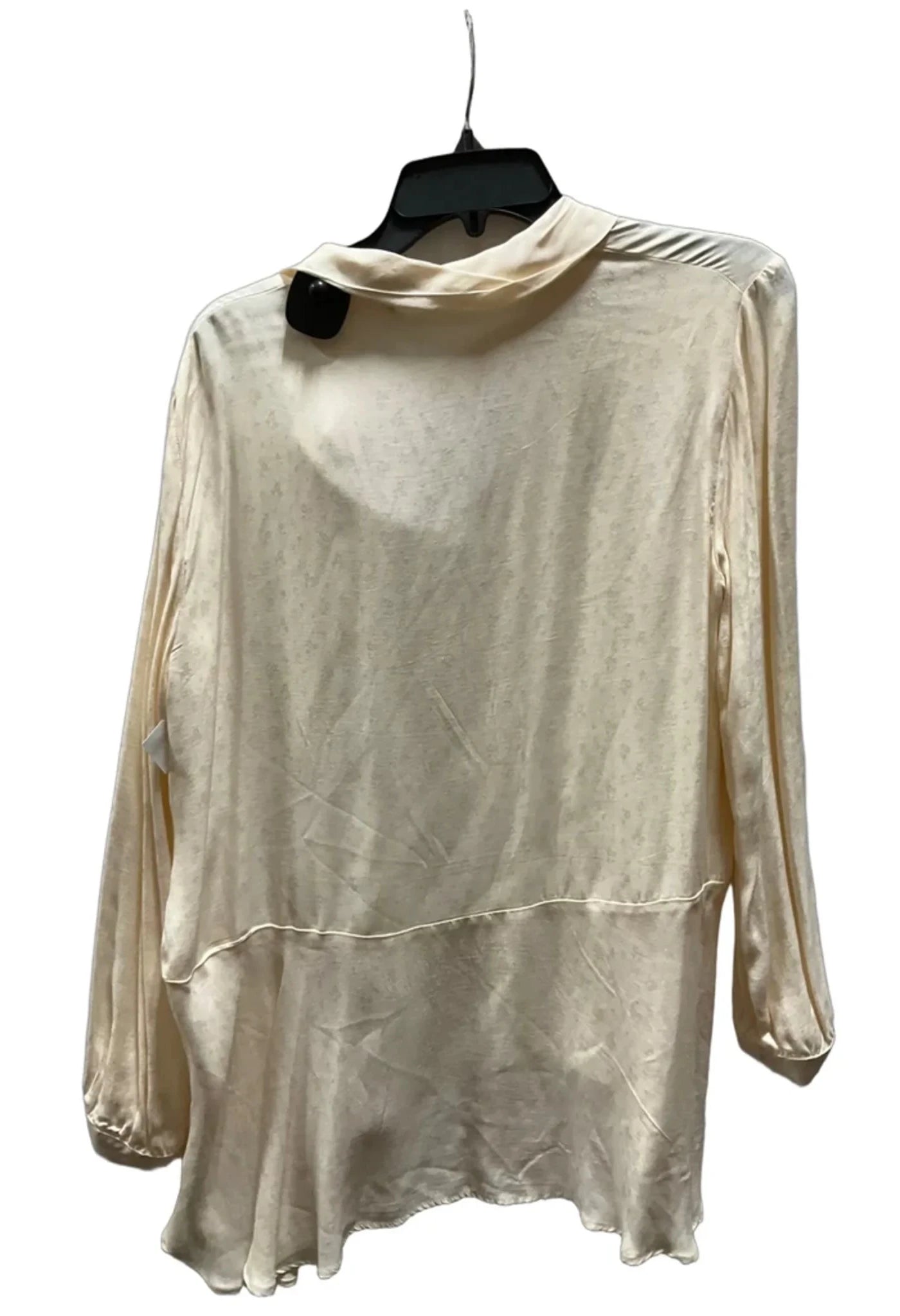 Top Long Sleeve By Zara In Cream, Size: M