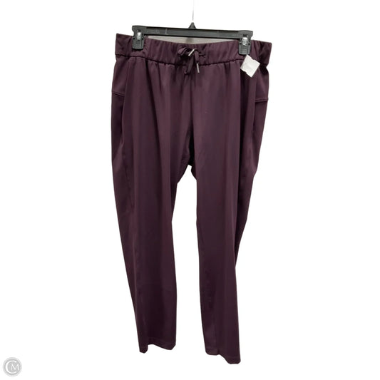 Athletic Pants By Lululemon In Purple, Size: 8