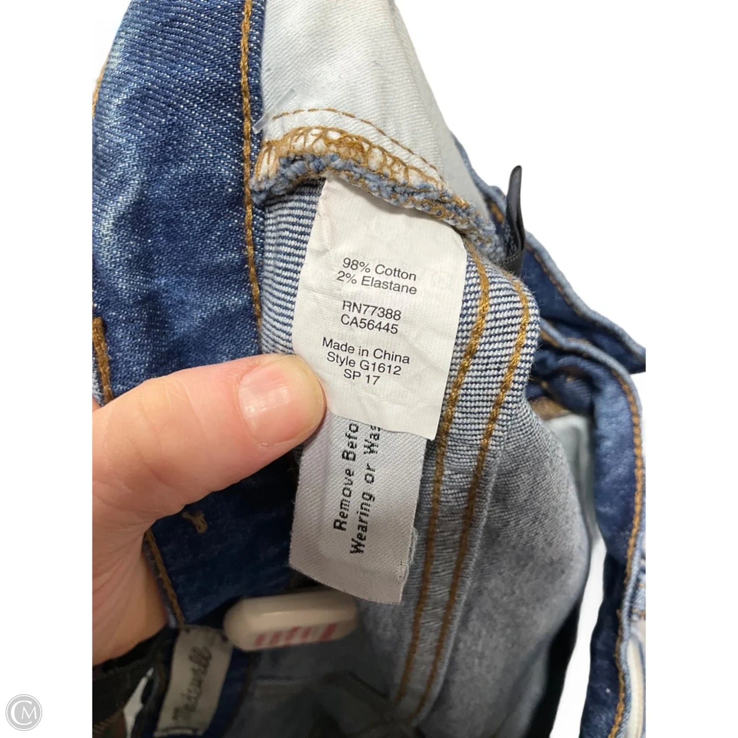 Capris By Madewell In Blue Denim, Size: 10