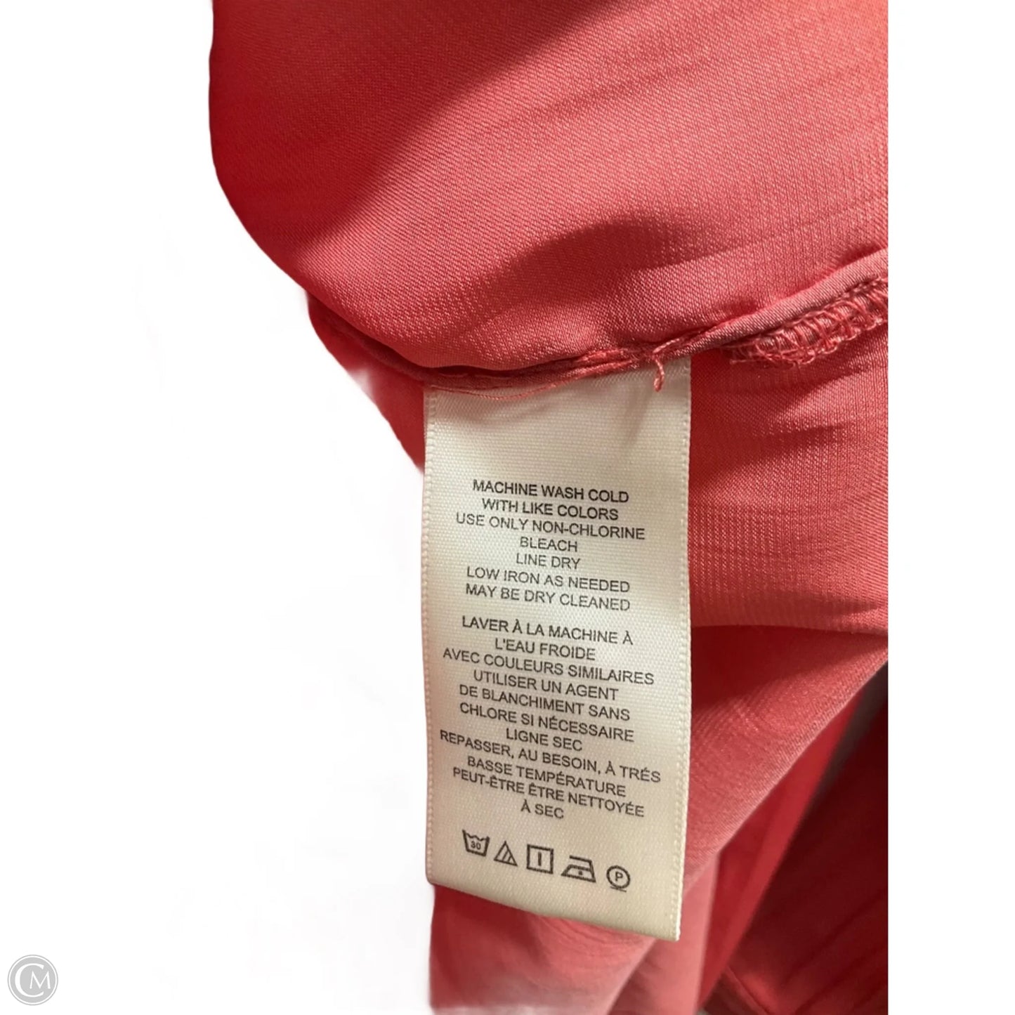 Blouse Long Sleeve By Anthropologie In Orange, Size: M