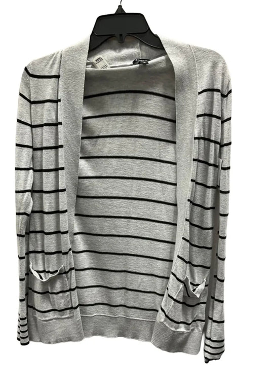 Cardigan By Express In Black & Grey, Size: Xs