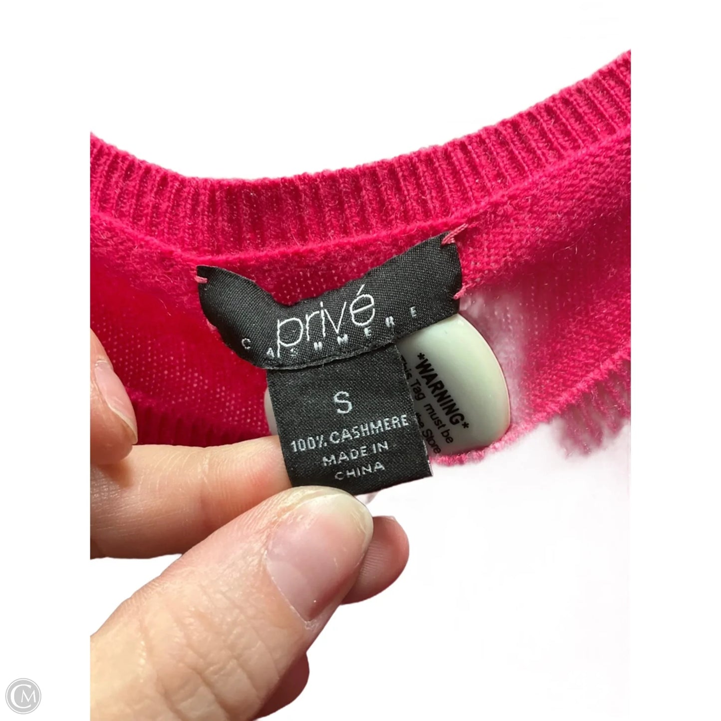 Sweater Cashmere By Cmb In Pink, Size: S