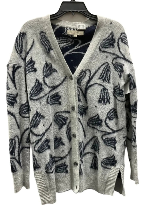 Cardigan By Loft In Blue & Grey, Size: M