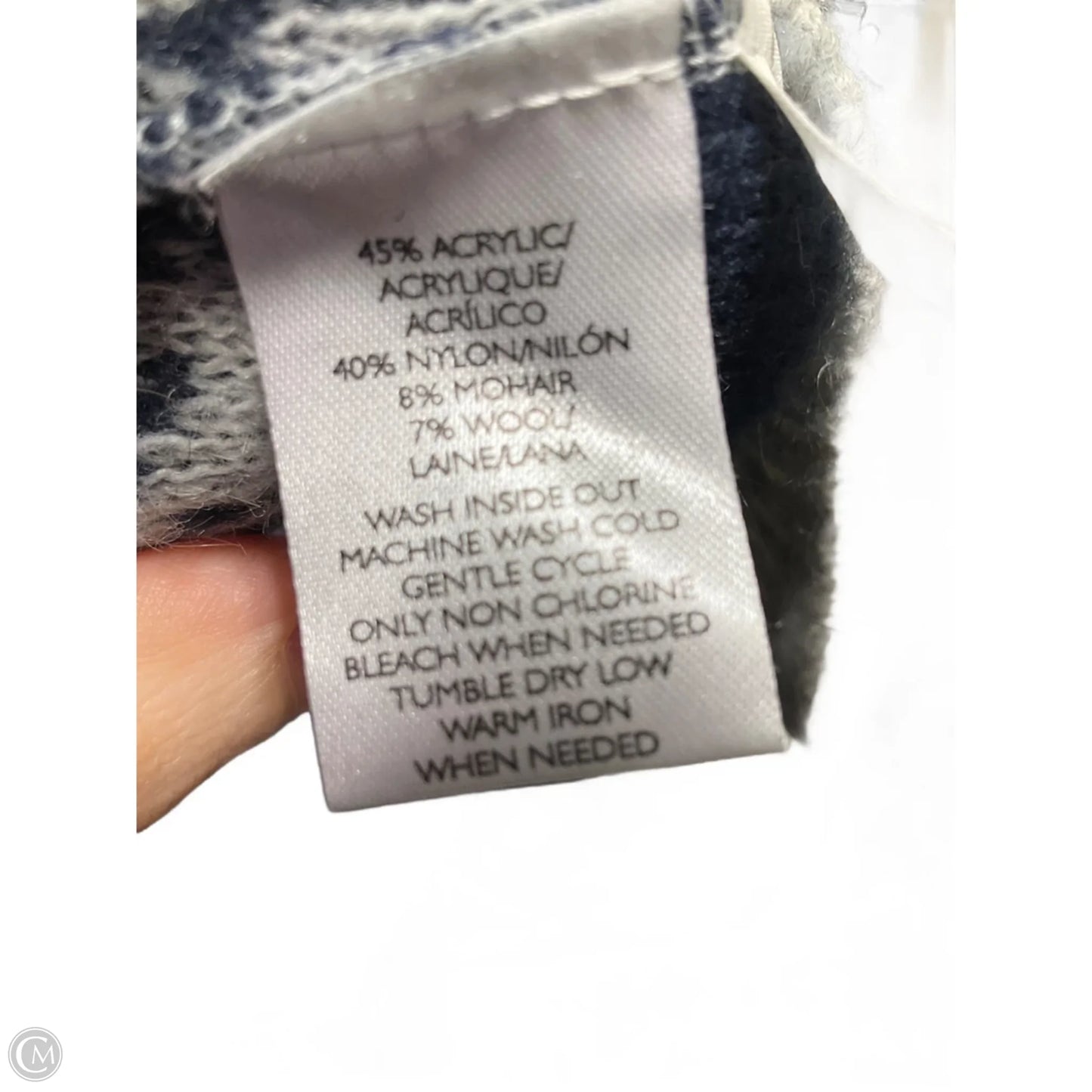 Cardigan By Loft In Blue & Grey, Size: M