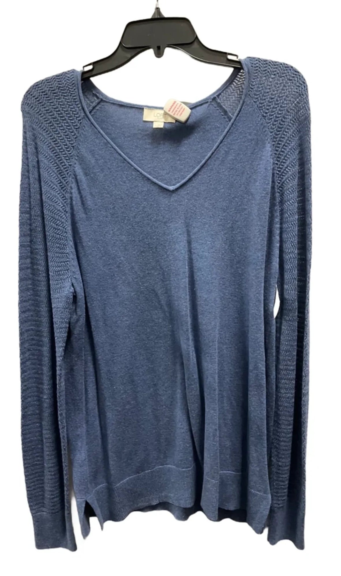 Top Long Sleeve By Loft In Blue, Size: L