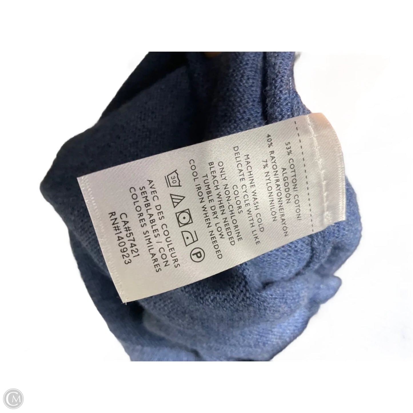 Top Long Sleeve By Loft In Blue, Size: L