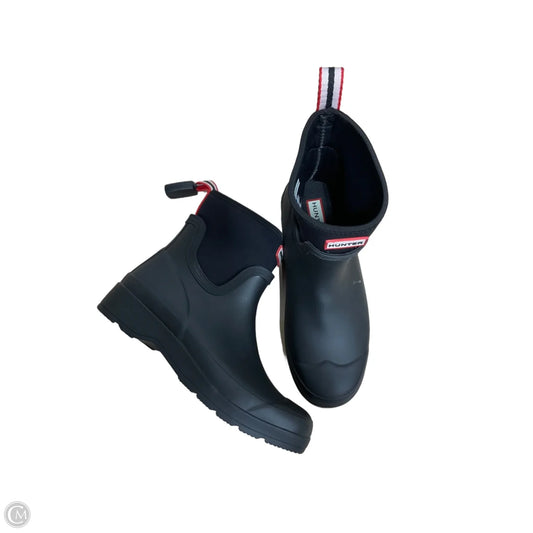 Boots Ankle Flats By Hunter In Black, Size: 8