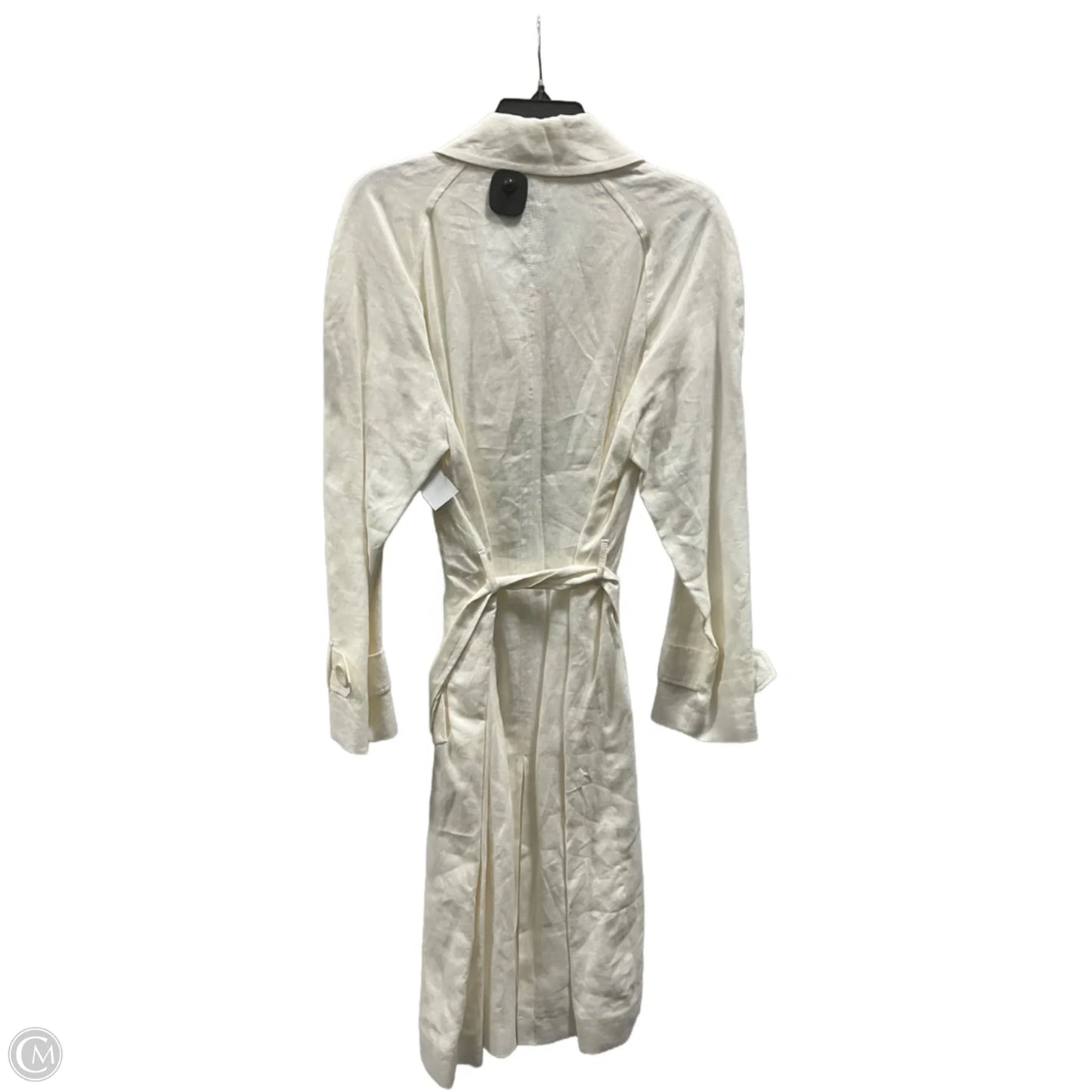 Coat Trench Coat By Massimo Dutti In White, Size: M