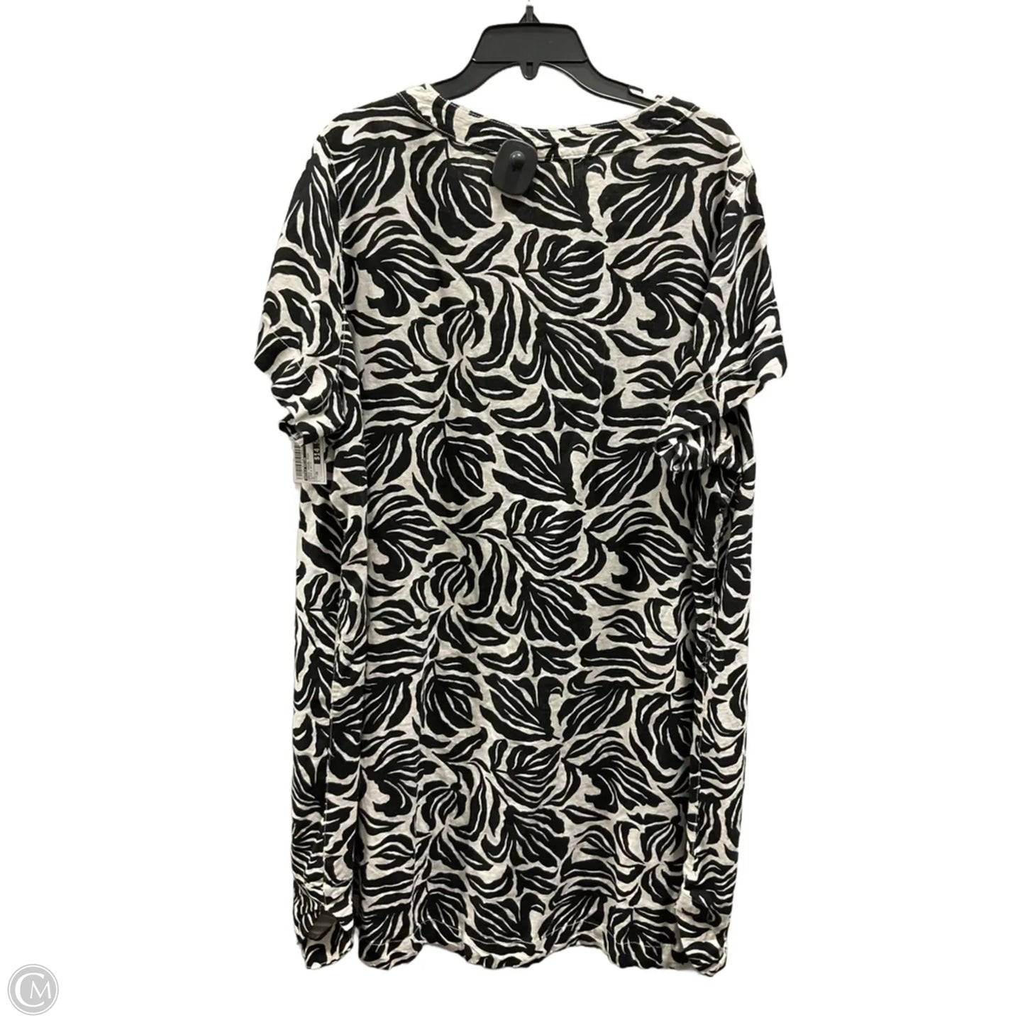 Dress Casual Midi By Nicole Miller In Black & White, Size: 3x