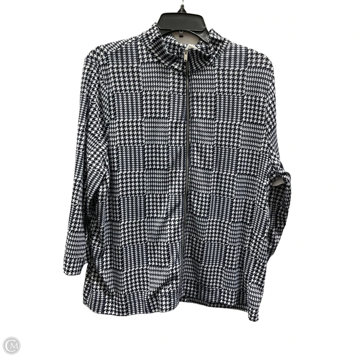 Jacket Other By Chicos In Blue & White, Size: Xl