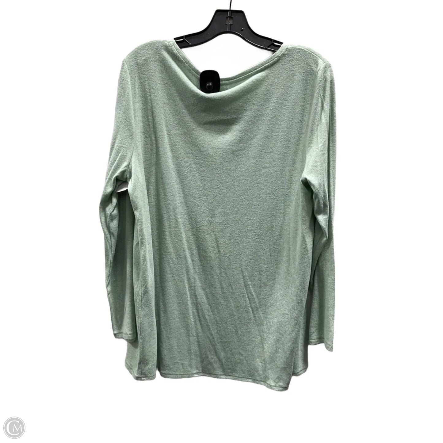 Top Long Sleeve By Zenergy By Chicos In Green, Size: L