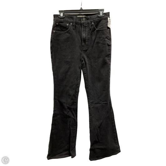 Jeans Flared By Madewell In Black Denim, Size: 4