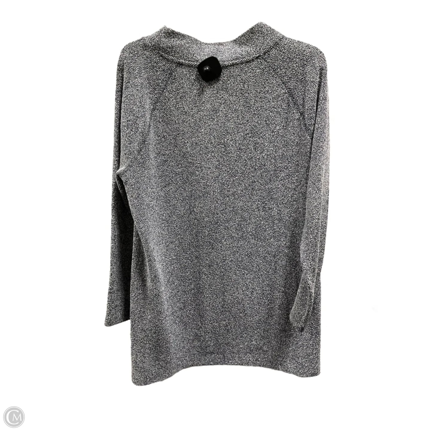 Top Long Sleeve Basic By Talbots In Blue & White, Size: L