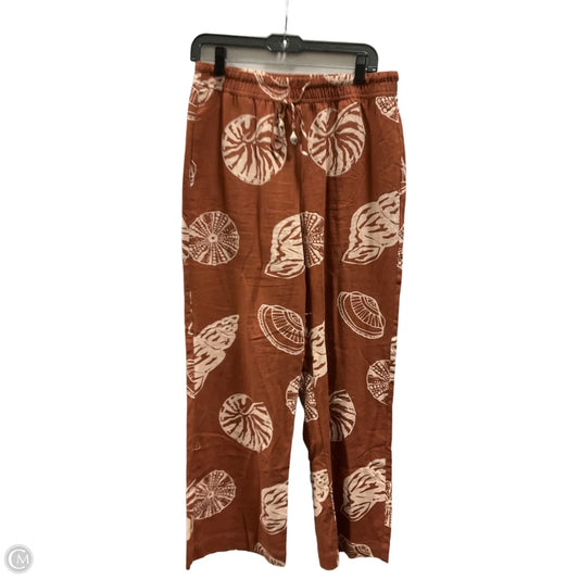 Pants Linen By Rachel Zoe In Brown, Size: M