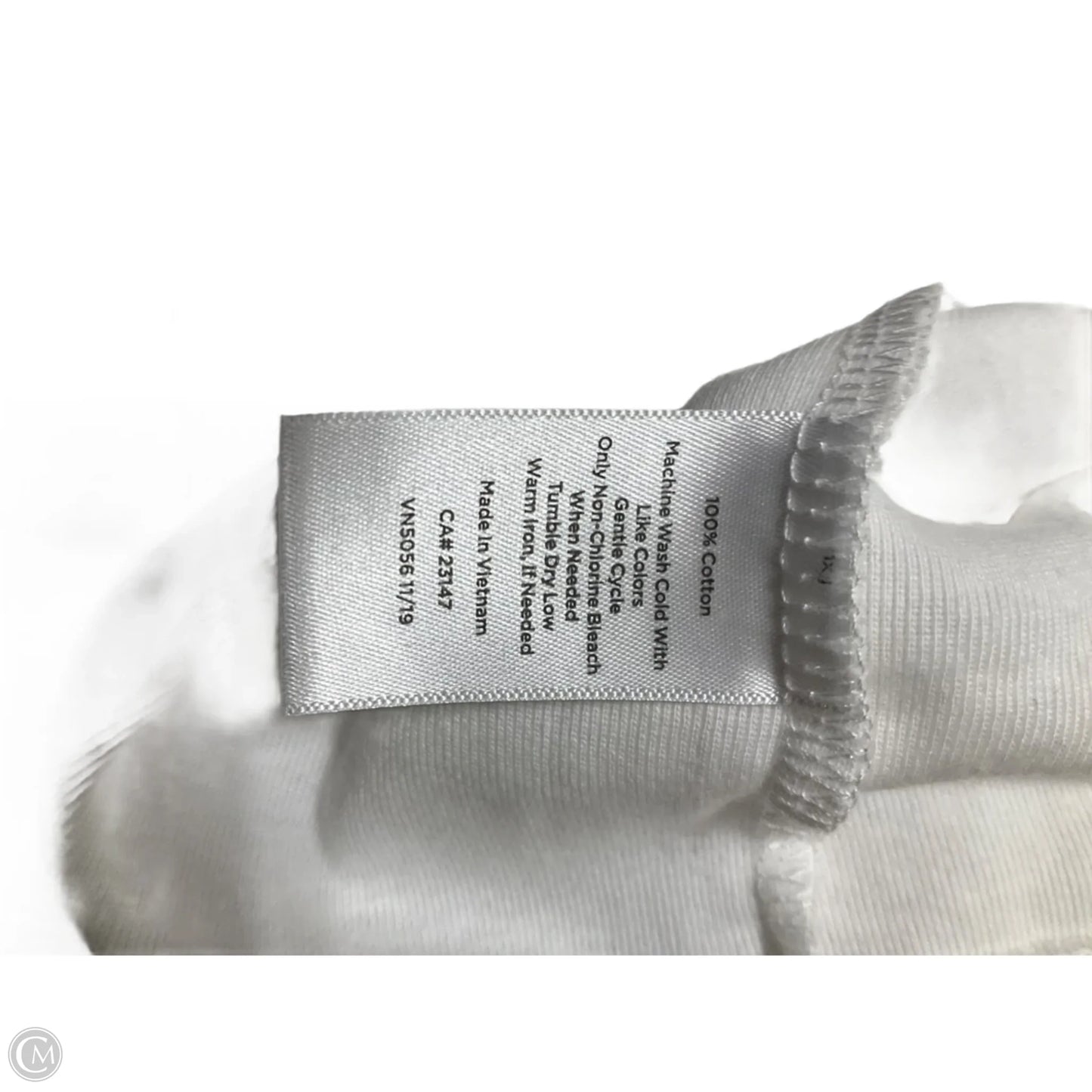 Top Sleeveless Basic By Talbots In White, Size: M