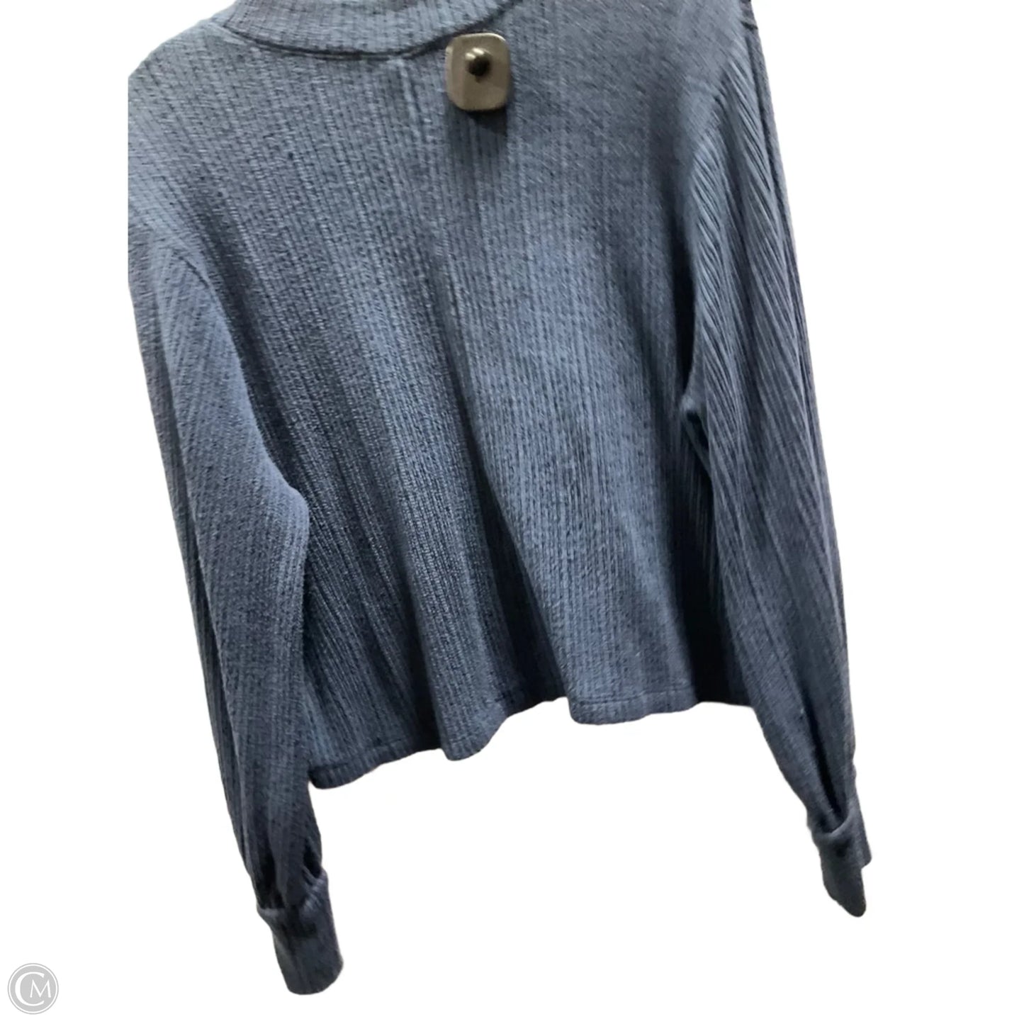 Top Long Sleeve By Lush In Blue, Size: M