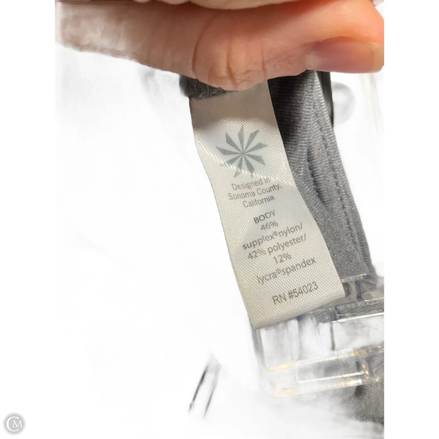 Athletic Leggings By Athleta In Grey, Size: M